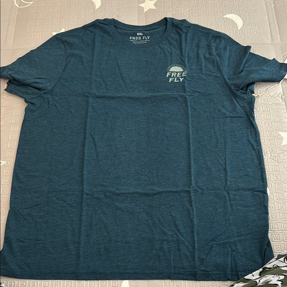 Free Fly Apparel Blue Short Sleeve Tee
